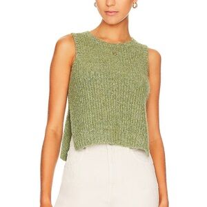 Revolve 525 Brand Side Slit Green Vest